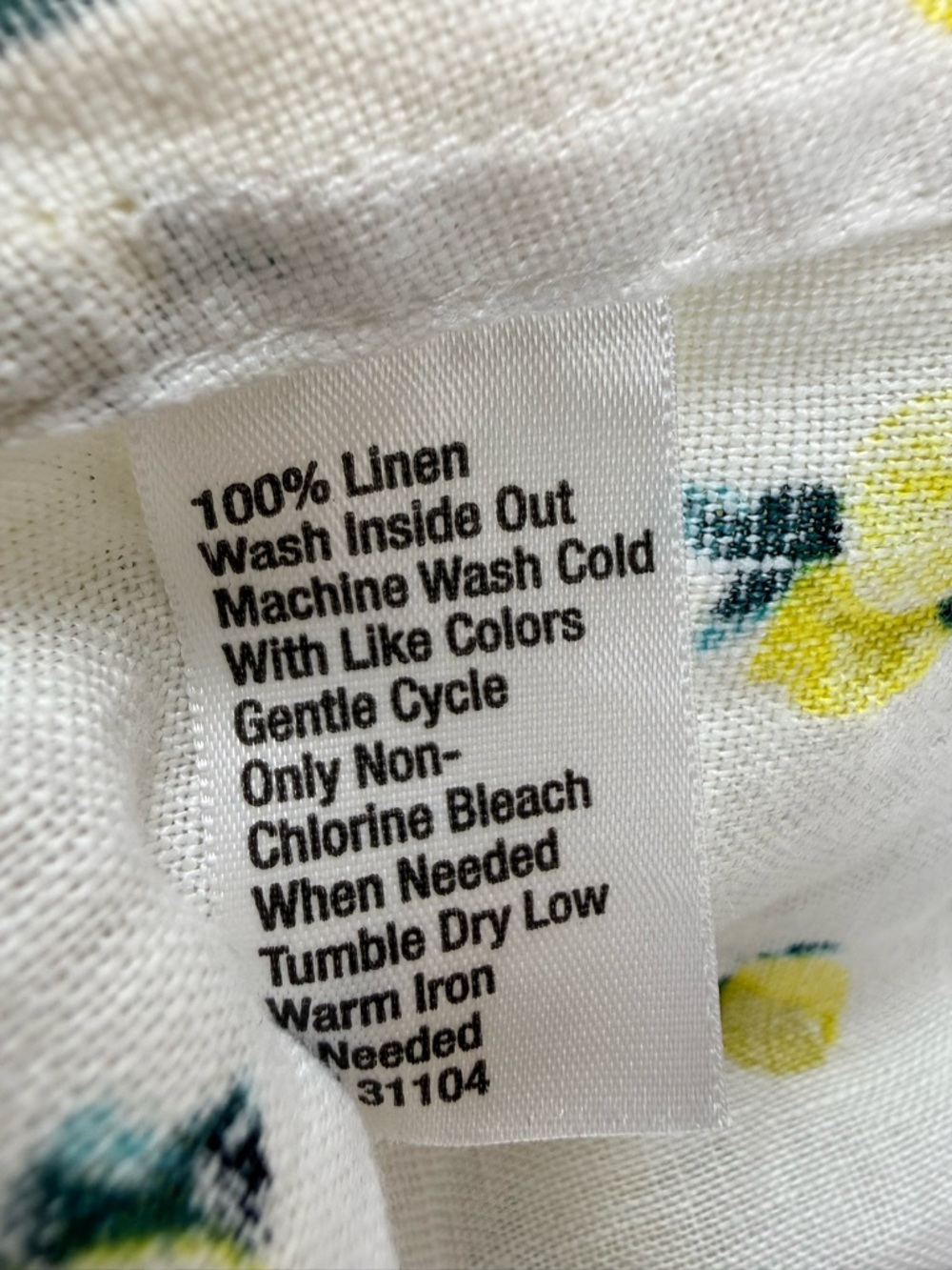Cynthia Rowley Linen Lemon Print Sleeveless Top Summer Blouse S Farmhouse - Picture 4 of 7